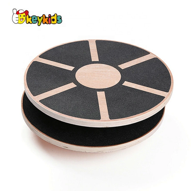 Top Sale Fitness Exercises Wooden Balance Board Rocker For Kids W01D027