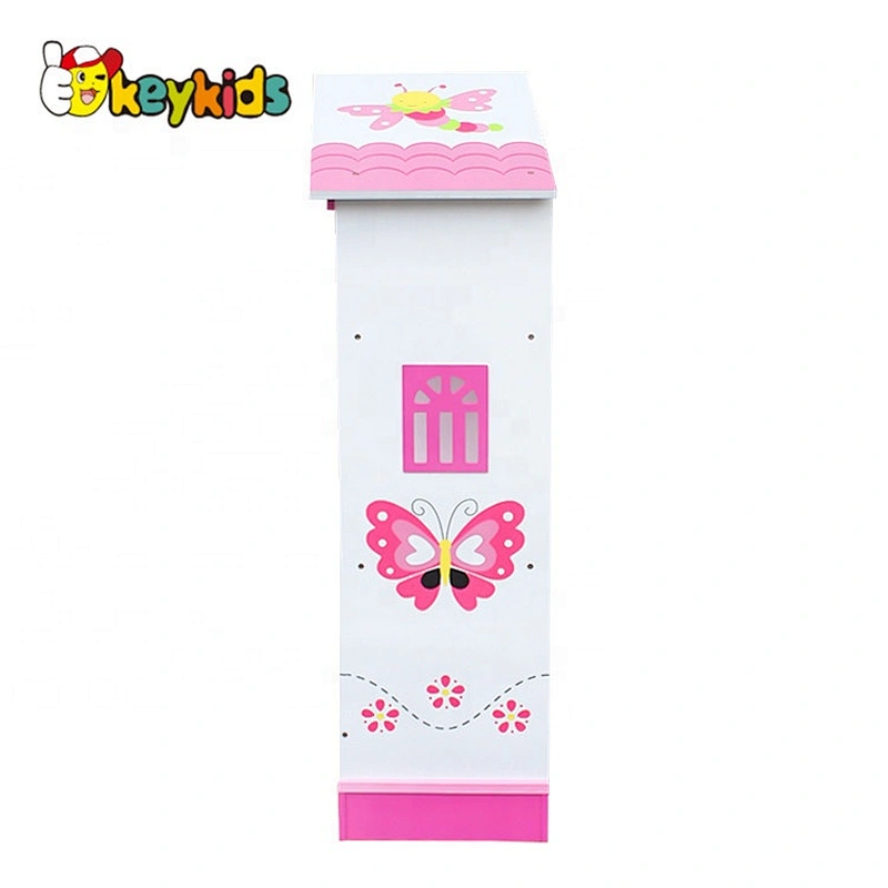New design children wooden dollhouse bookshelf for bedroom W08D015