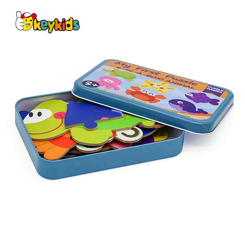 Custom educational wooden baby puzzle games for wholesale W14N012