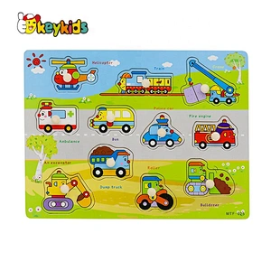 Customize 3d wooden construction puzzle toys for children W14M244