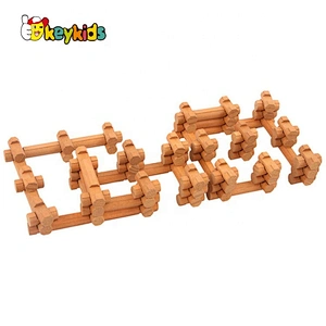 wholesale educational wooden build house toy for kids W14G051