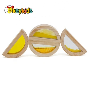 2019 Top sale 24 pieces preschool wooden rainbow blocks for wholesale W13A159