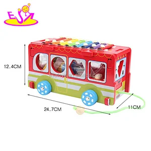 New hottest educational multi wooden push toys for toddlers W05C087
