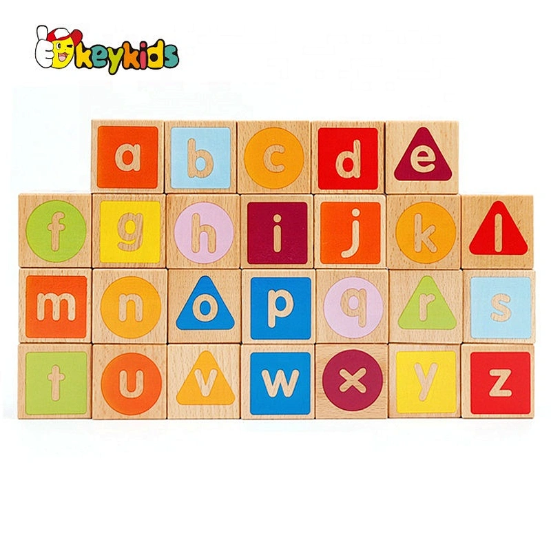 New style 26 pcs wooden letter blocks for kids education W13A138