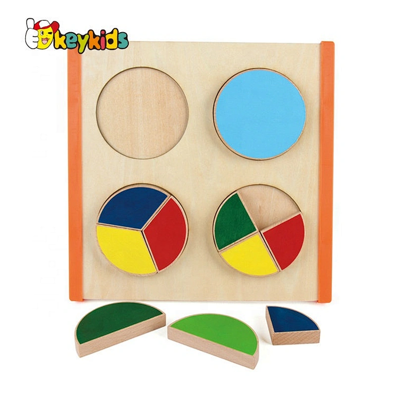 Top fashion educational DIY wooden star puzzle for chidren W12F054