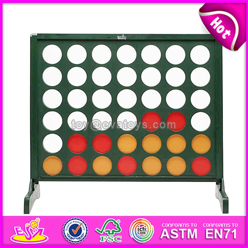 Top fashion entertainment family games wooden giant 4 connect in a row for outdoor W01A203
