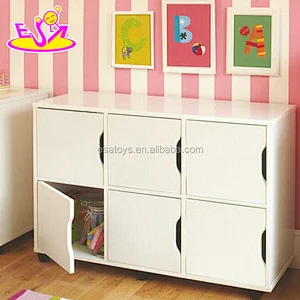 New design house organizer wooden corner toy storage with lid W08C248