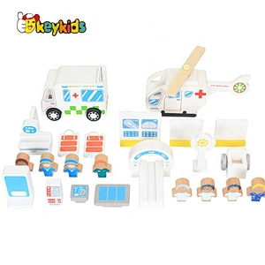 2020 New arrival mini wooden toy parking garage for children W04B083