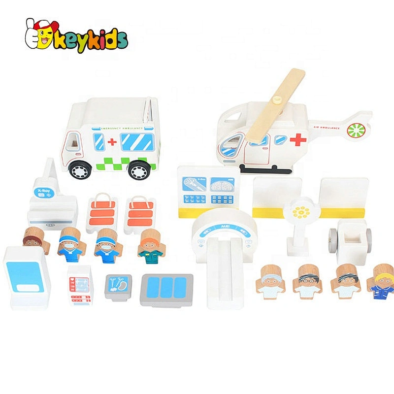 2020 New arrival mini wooden toy parking garage for children W04B083