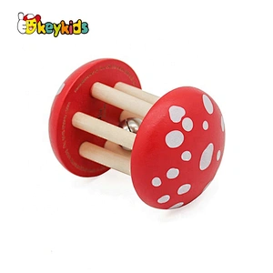 Eco-friendly Safety wooden baby rattle set for sale W08K304