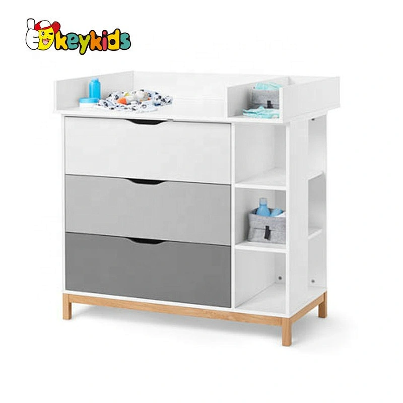 2020 High quality white wooden kids storage shelves for wholesale W08C301