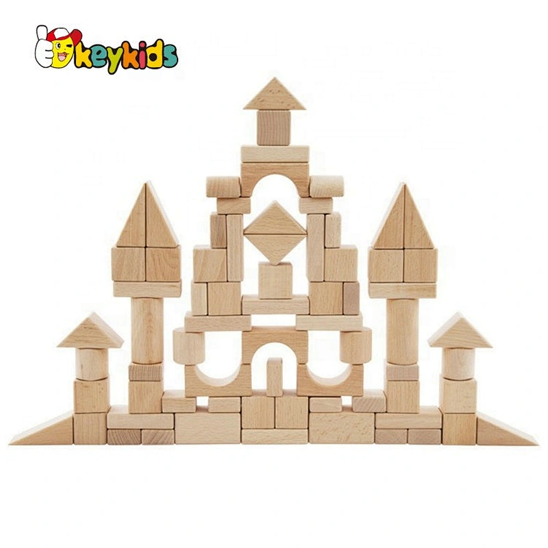 2020 wholesale children wooden shape blocks with box W13A215B