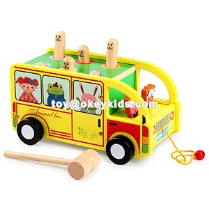 2019 Top Fashion Pull Along Small Wooden Train Set For Kids W05B183