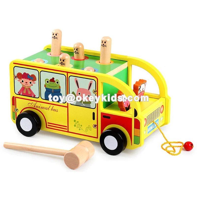 2019 Top Fashion Pull Along Small Wooden Train Set For Kids W05B183