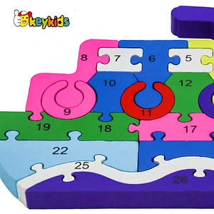 2021 New design wood mosaic puzzle for kids W14I029