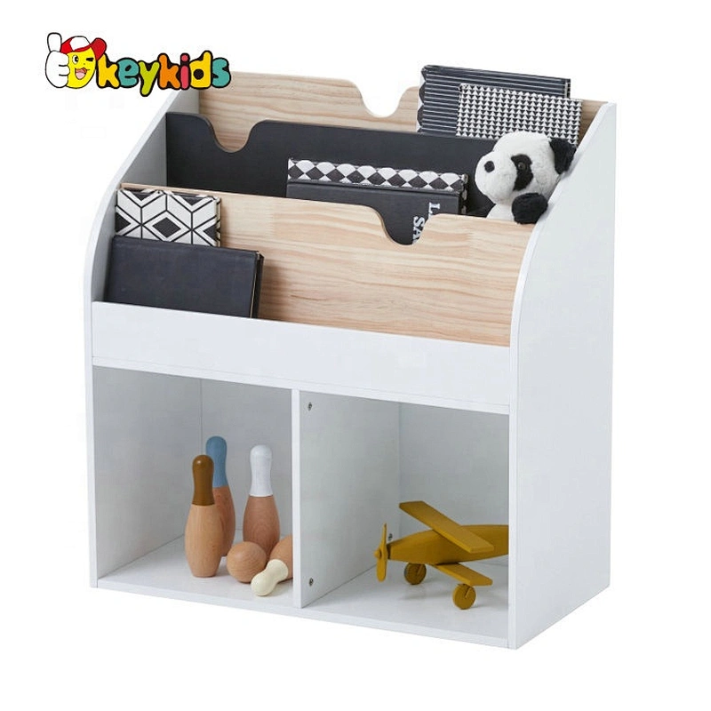 2020 New Sale White Wooden Toy Organizer With Bins For Baby Room W08C287