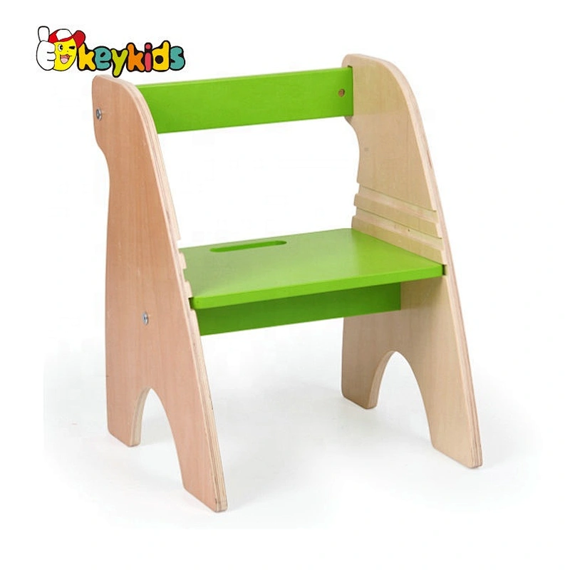 2021 New ariived wooden kids step stool for wholesale W08G307