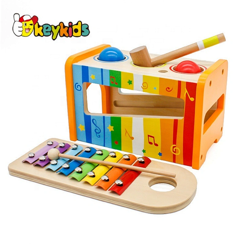 High Quality Preschool Wooden Drum Keyboard Musical Toys For Wholesale W07A160