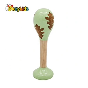Newest creative  wooden baby maracas for wholesale  W07I182