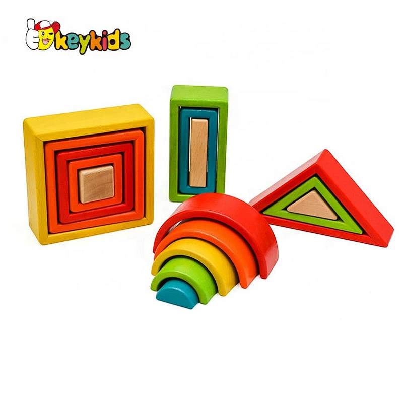 New design best educational blocks wooden kids construction toys for sale online W13A135