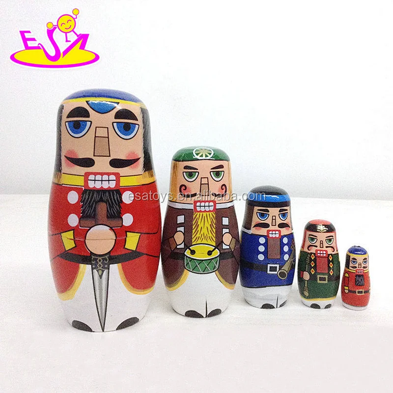 Customize wooden russian matryoshka dolls for kids W06D094