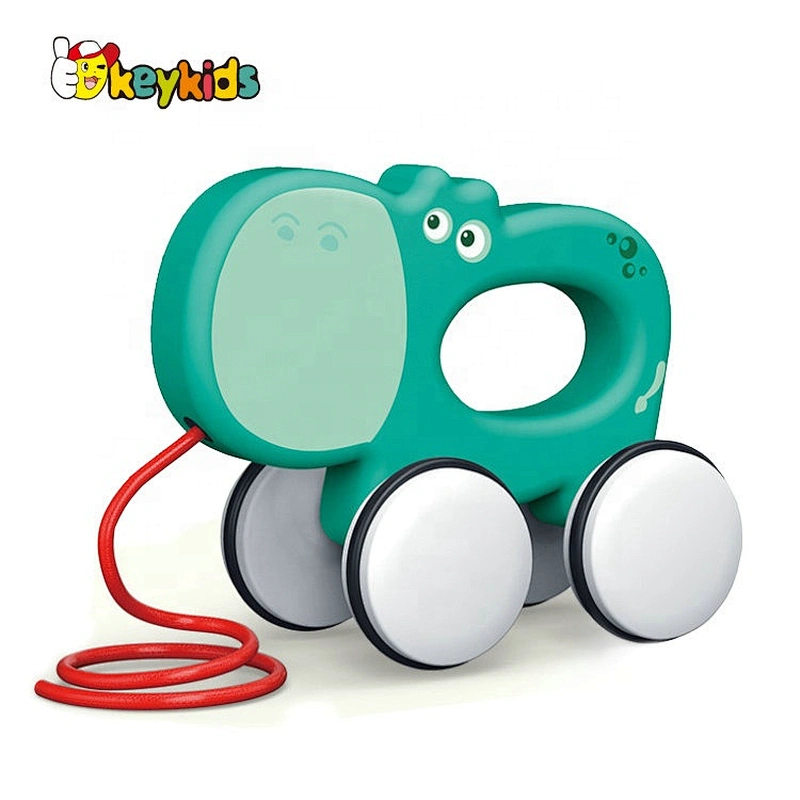 New arrival preschool wooden pull line toys cars for toddlers W05B195