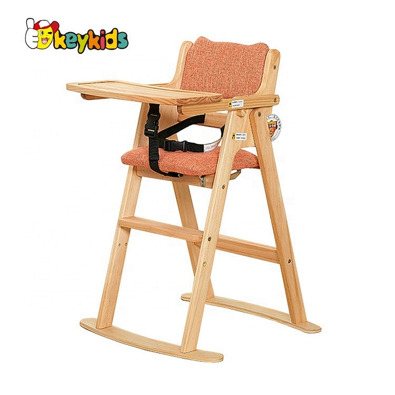 New product adjustable wooden baby eating chair for wholesale W08F052C