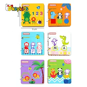 New hottest educational woodne learning book for kids W14H003