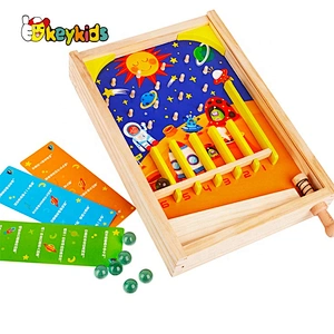 New popular mini tabletop wooden pinball games for kids W01A346