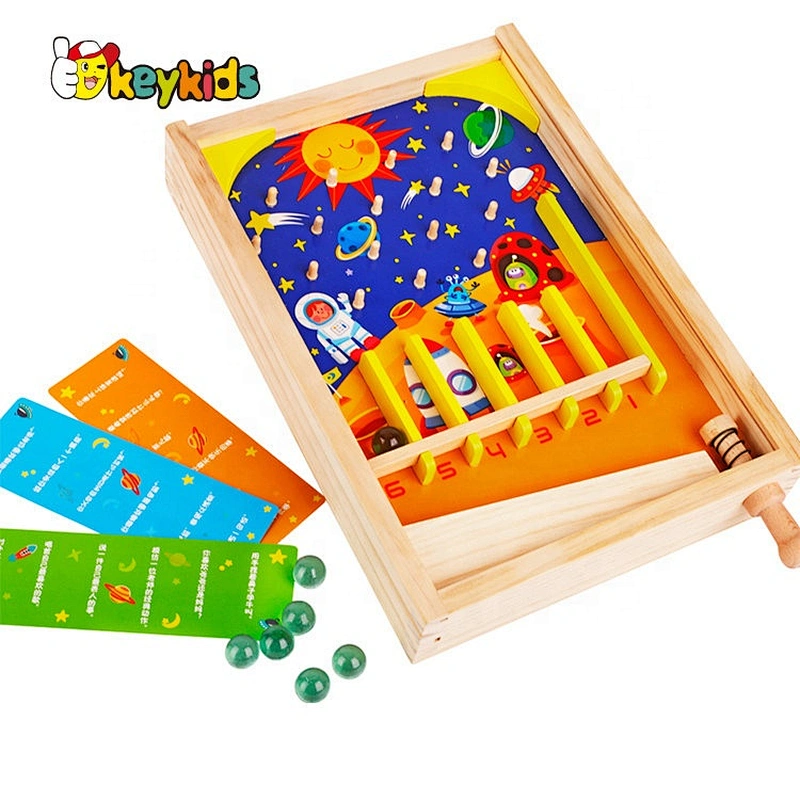 New popular mini tabletop wooden pinball games for kids W01A346