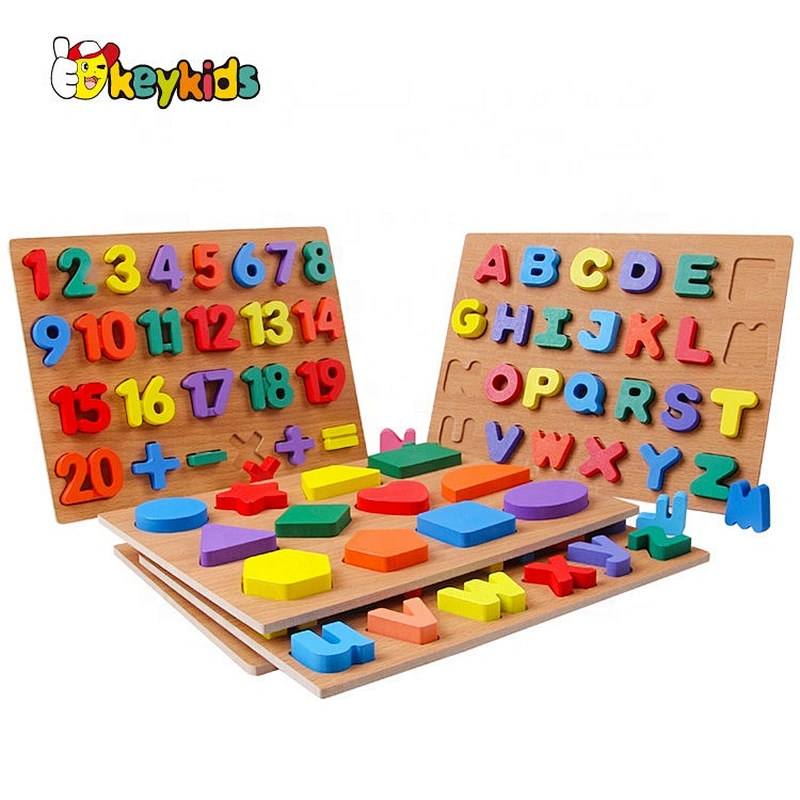 2020 Customize 5 PCS wooden montessori number board for wholesale W12F110