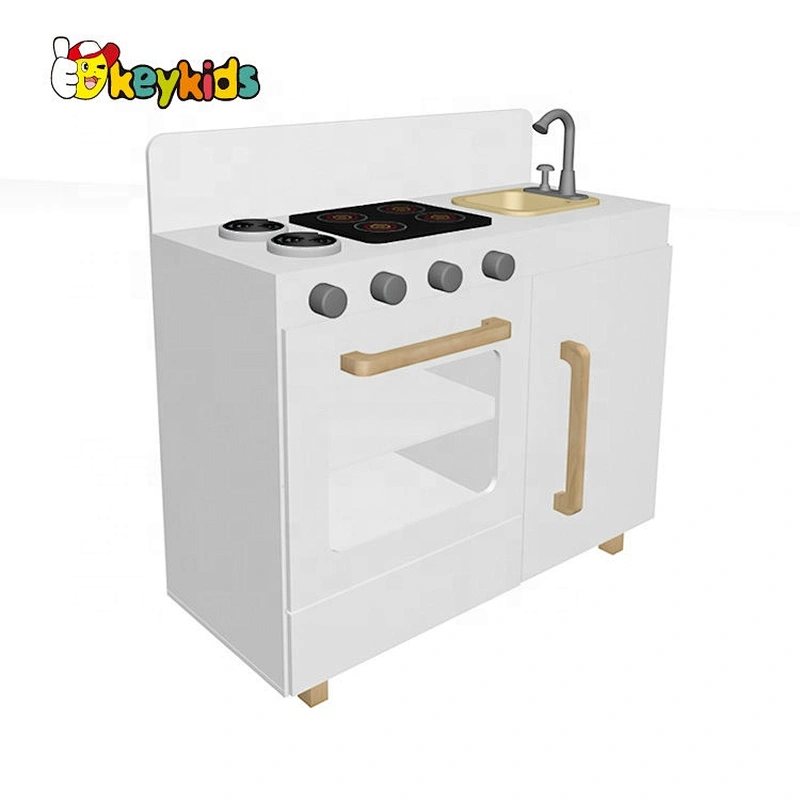 New design children wooden interactive pretend play toy cooking set with real water W10C625