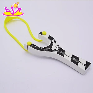 Wholesale outdoor children mini wooden toy slingshot W01A058