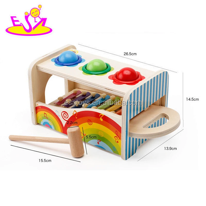 2017 new products multi-function toy wooden musical toys for infants W07A117