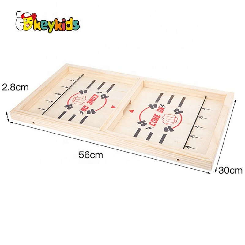 high quality 2 in 1 folding wooden sling puck board game for kids W11A119
