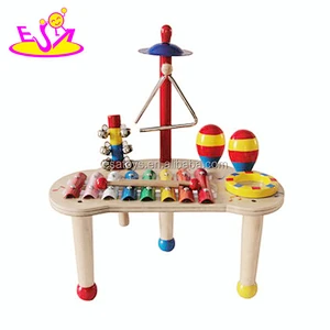new popular children wooden knock music,hot sale baby toy knock music W07A061