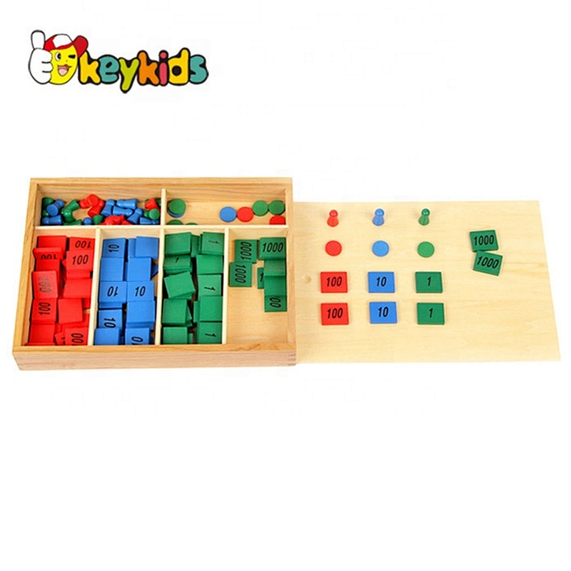 new design wooden digital educational toy for children W11A038