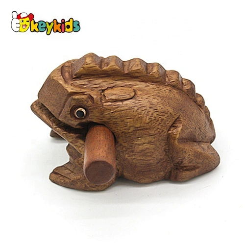 New items frog shaped wooden temple block instrument for wholesale W18A042