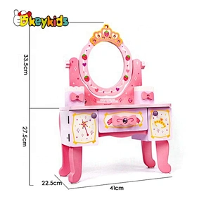 New Released Pretend Play Girls Wooden Vanity Set W08H120