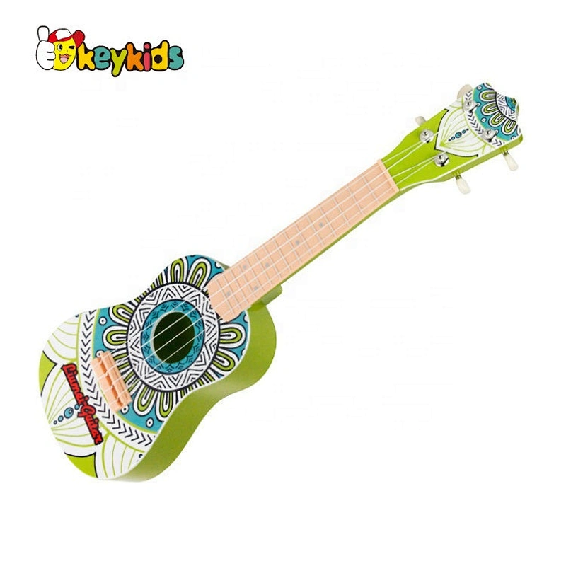 2020 Top sale small wooden toy guitar for kids W07H052