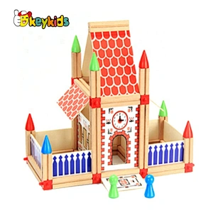 2020 New arrival 180PCS preschool kids wooden building blocks for kids W13A207