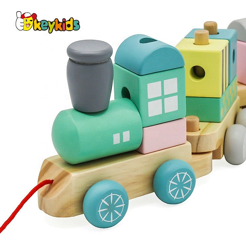 2021 Top sale cute wooden train toy for wholesale W04A501