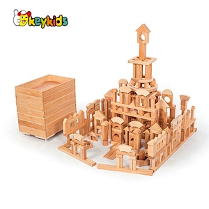 Wholesale And Customizable 348 Pcs Wooden Blocks Construction Toys W01D049