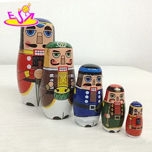 Customize wooden russian matryoshka dolls for kids W06D094