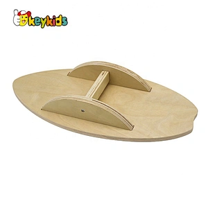 Customizable Cartoon Wooden Rocker Balance Board For Kids W01D044