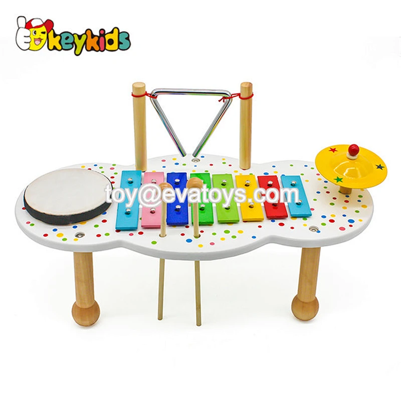 Customize DIY wooden music box set with hand crank W07B071