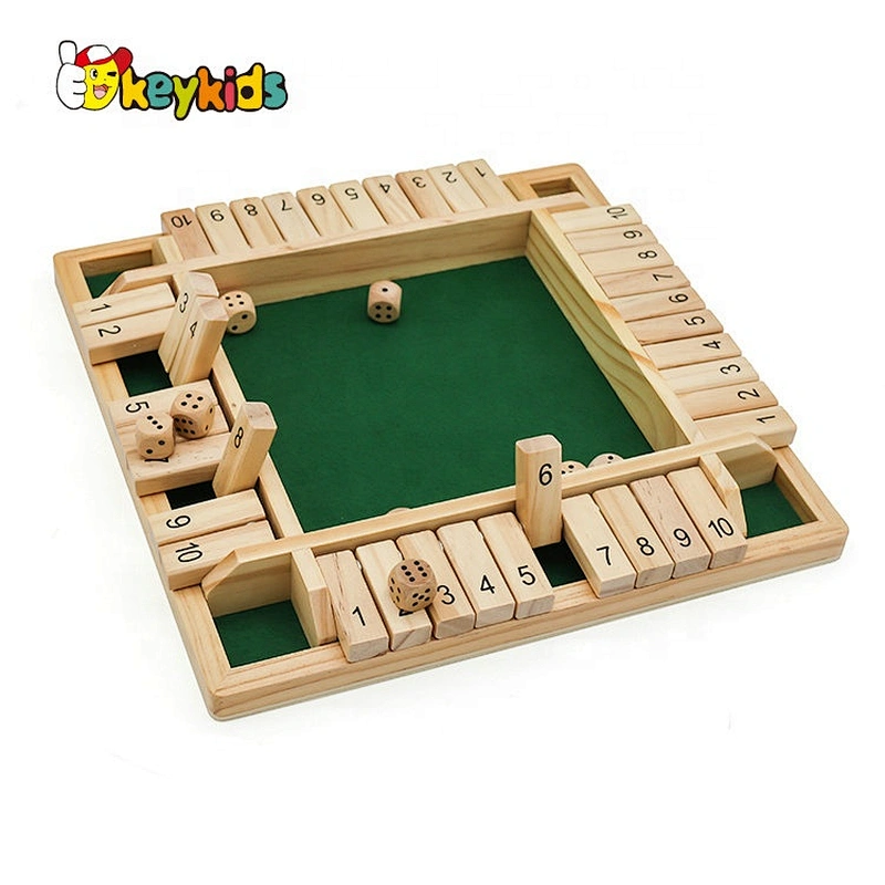 Educational Children Shut The Box Game Wooden Games Set W11A114