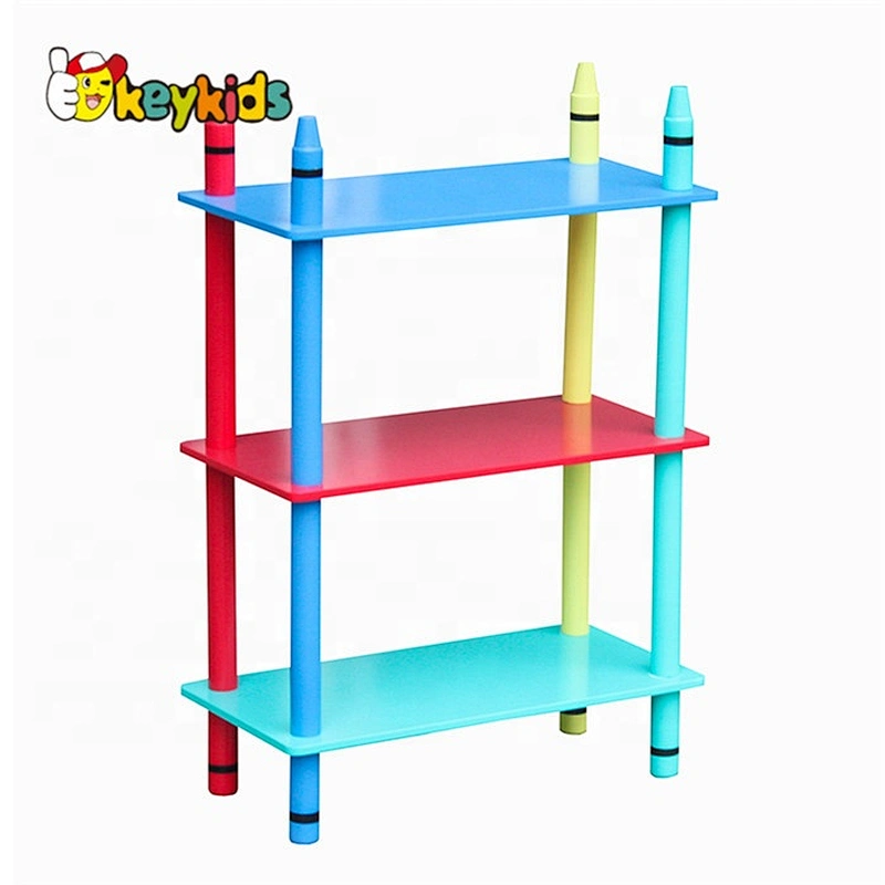 2021 New Fashion Wooden Children Toy Storage Rack With Bins W08C268
