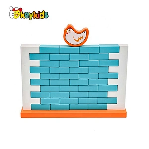 2019 Top sale kids brain puzzle wooden building blocks wall game for wholesale W13D215