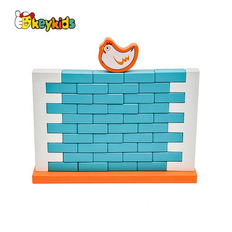 2019 Top sale kids brain puzzle wooden building blocks wall game for wholesale W13D215